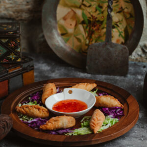 Spring rolls with sweet chili sauce